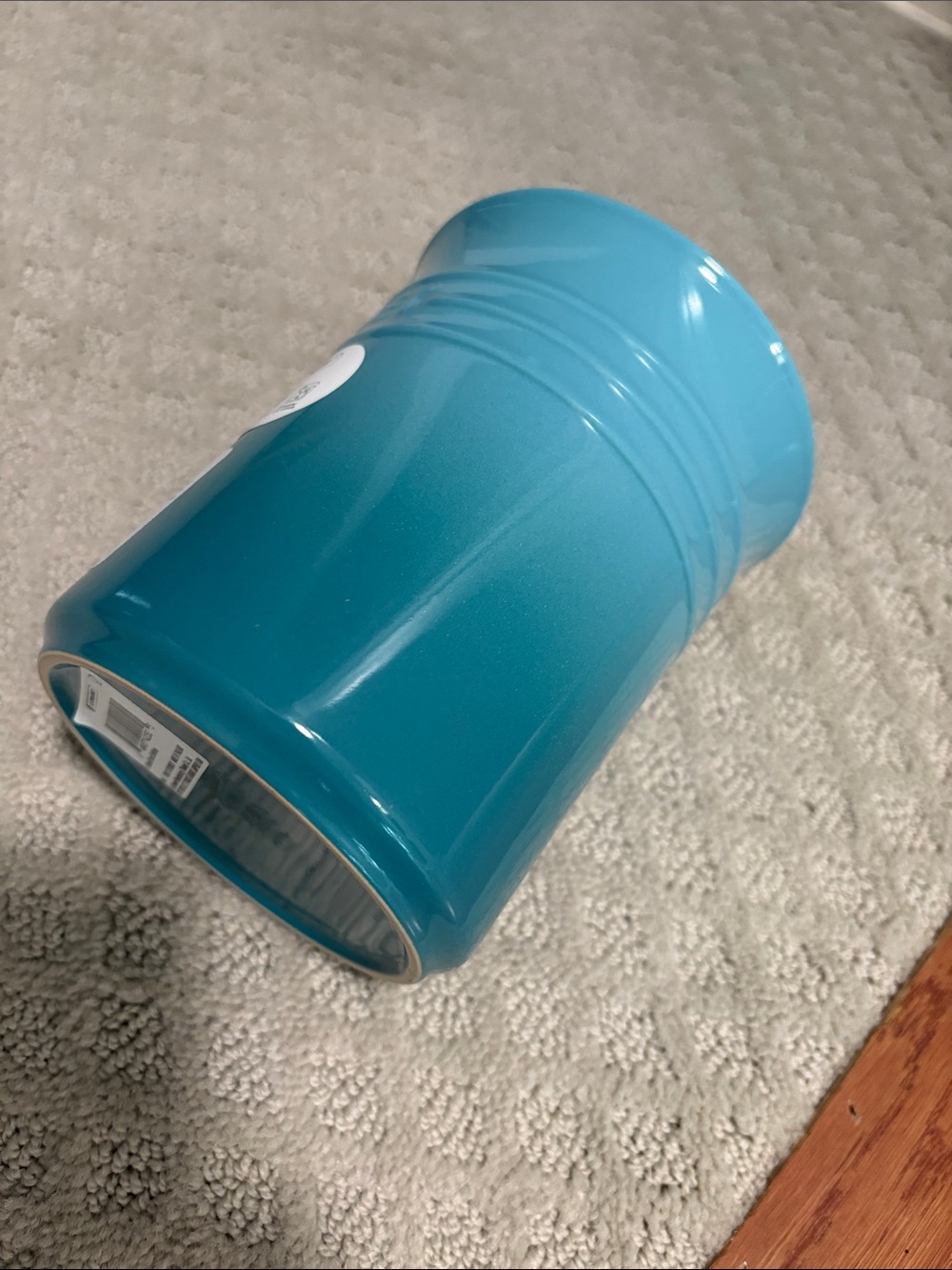 Le Creuset 1 L Utensil Crock in Caribbean Blue - Picture 3 of 8